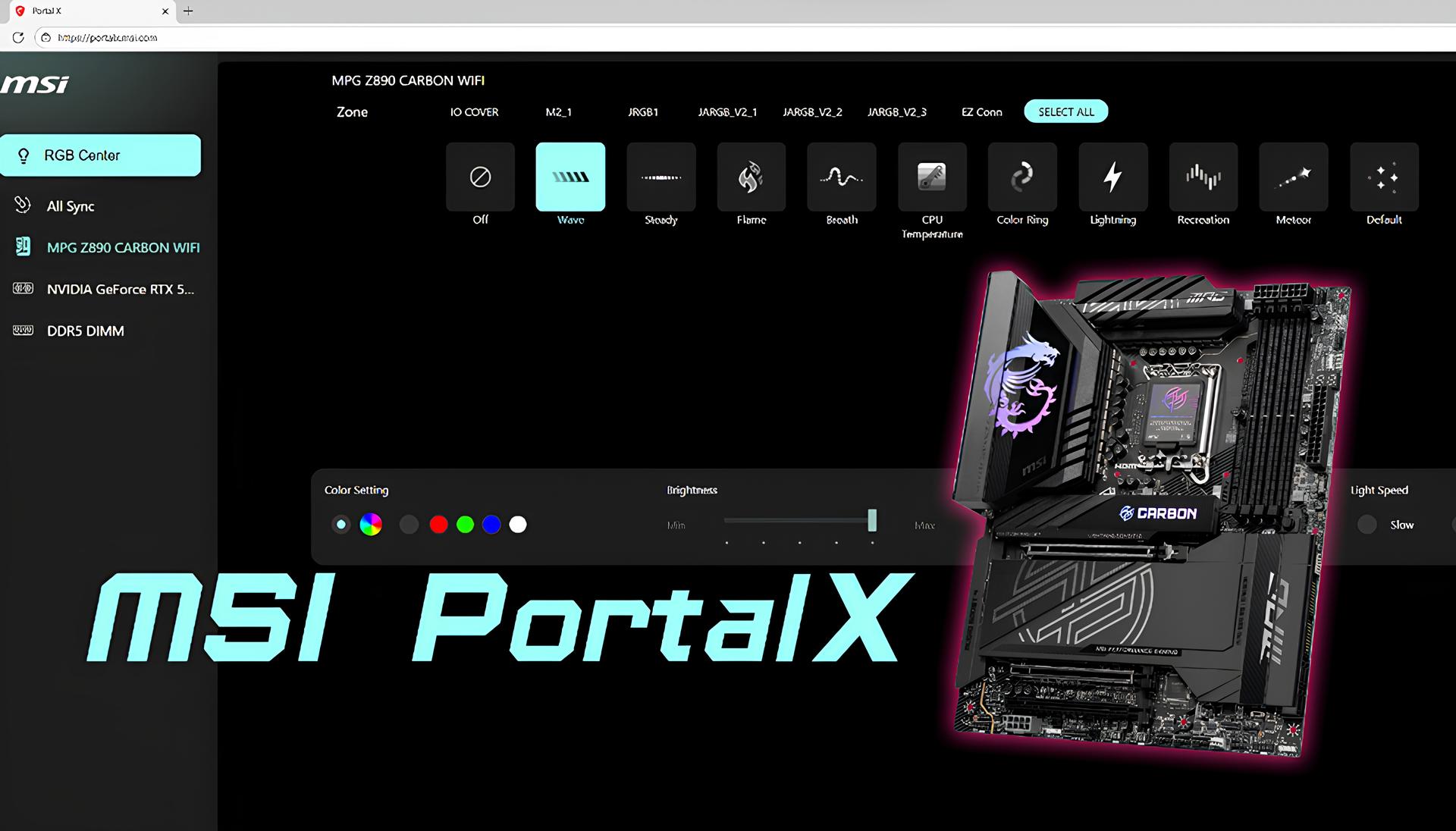 MSI Portal X Tanıtıldı: Mystic Light’a Tarayıcı Tabanlı Hafif Alternatif