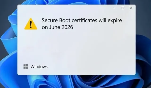 Windows Güvenli Önyükleme Sertifikaları