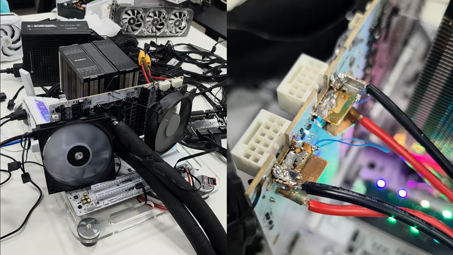 TecLab, RTX 5090’ın Erime Sorununa Karşı Güç Kablolarını Doğrudan PCB’ye Bağladı