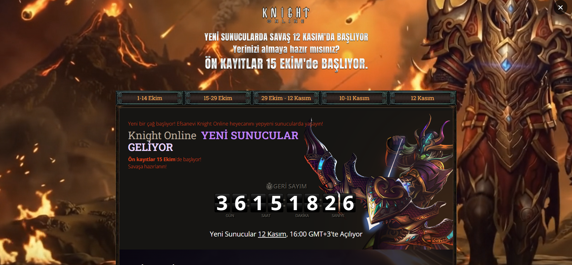 Knight Online Yeni Sunucular Geliyor: Ön Kayıt Tarihi ve Açılış Saati Belli Oldu